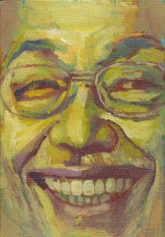 シンジ　 201１年制作　225mm×155mm キャンバスにアクリル絵具