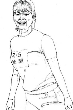 アヤセ　2013制作　240mm×330mm  紙にペン