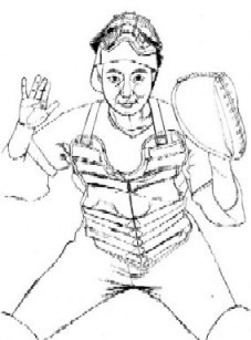 ザ・キャッチャー　2013制作　240mm×330mm 紙にペン