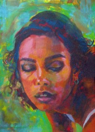 Playmate 1　2013制作　330mm×240mm キャンバスにアクリル絵具